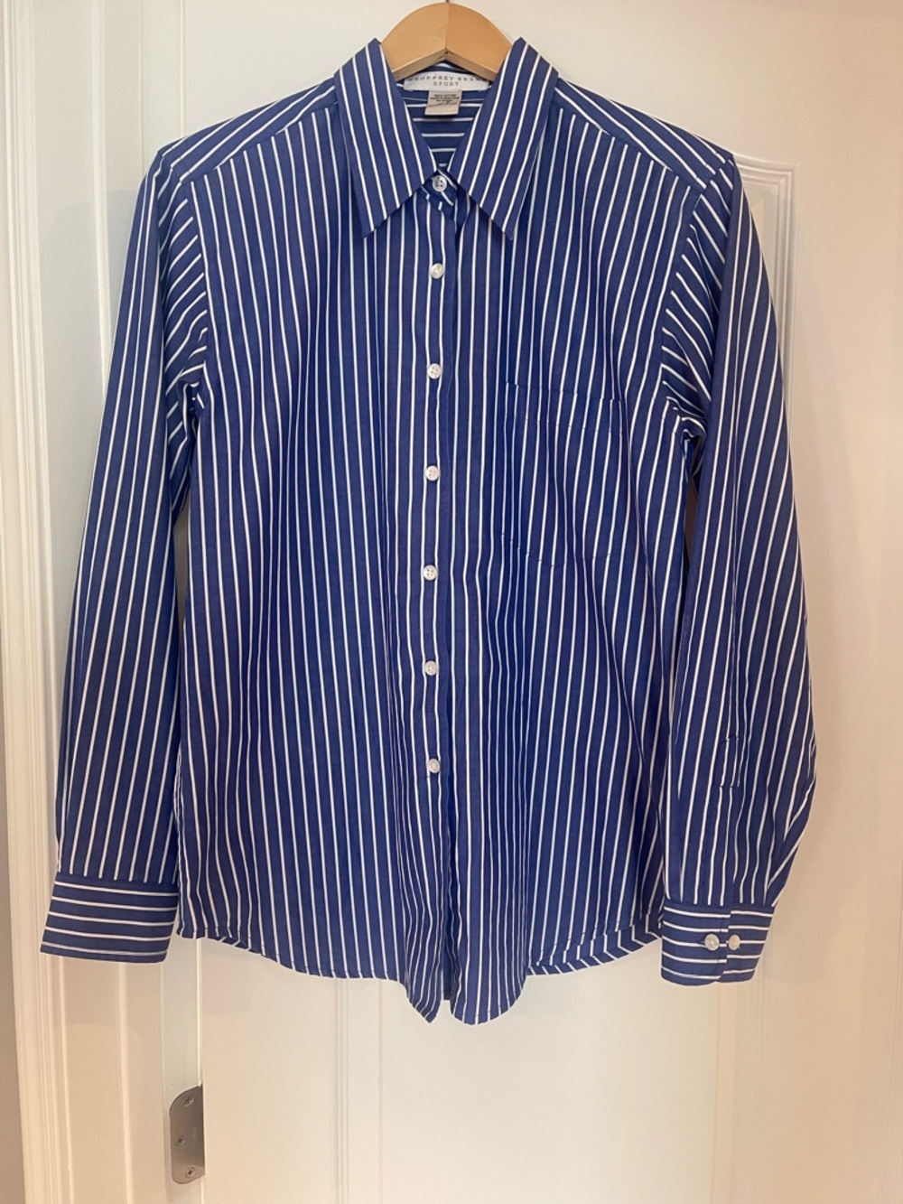 Blue/White Striped Button Down